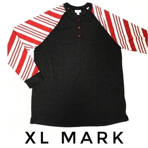 Candy Cane Sleeves LuLaRoe Mark Henley